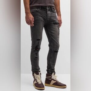 Ksubi Men's Black Distressed Skinny Jeans